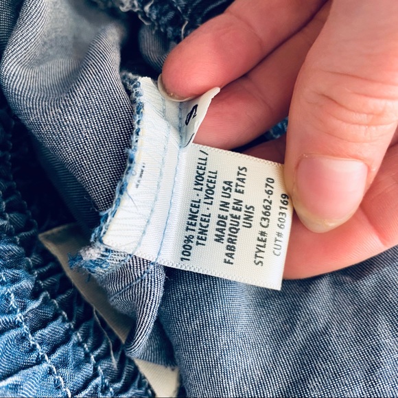 Anthropologie Cloth & Stone Blue Tencel Joggers - Picture 5 of 10